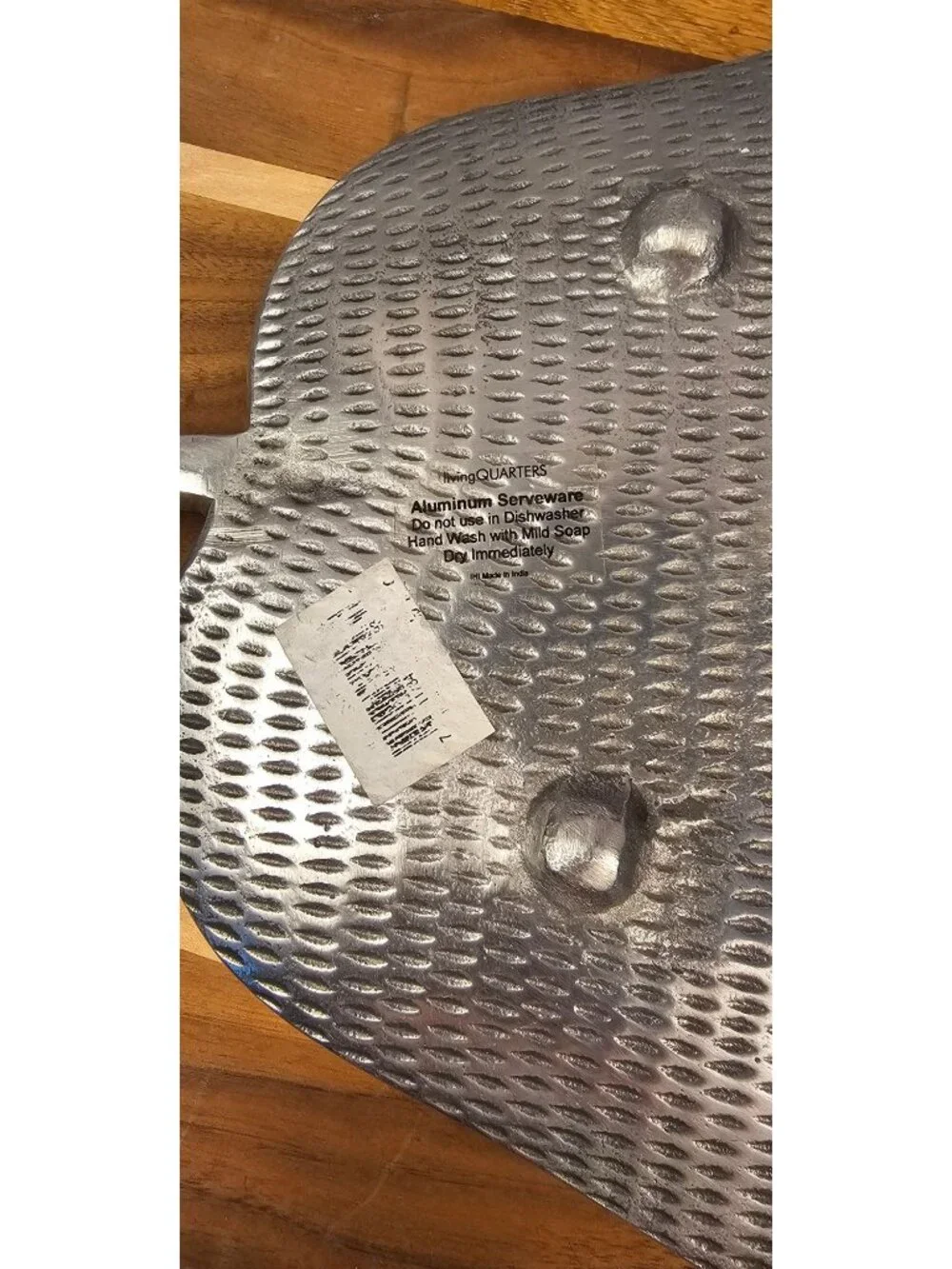 Aluminum Leaf-Shaped Decorative Serving Tray 14.5